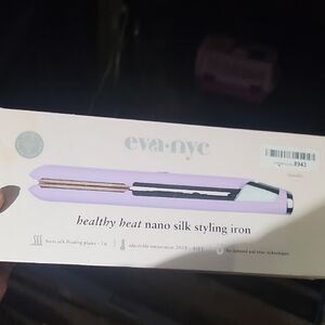 New Flat Iron Eva NYC Nano Silk Flat Styling Iron